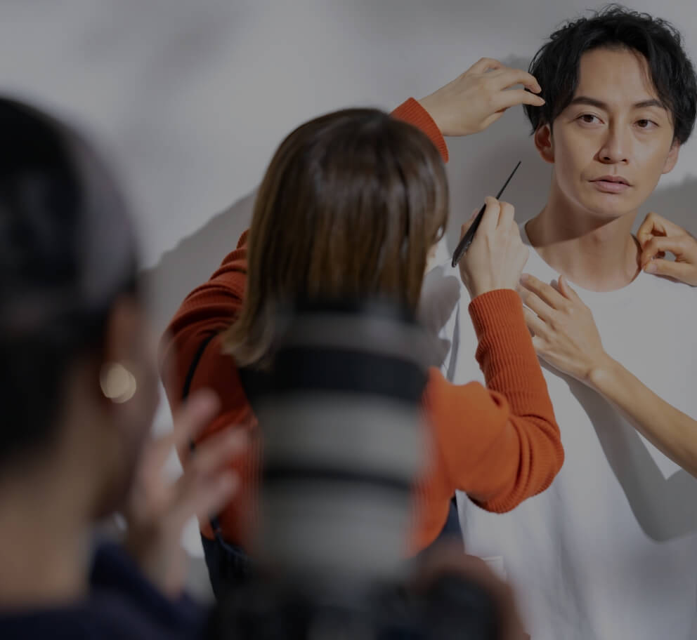 広告・モデル撮影の出張ヘアメイク